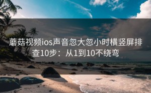 蘑菇视频ios声音忽大忽小时横竖屏排查10步：从1到10不绕弯