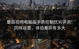 蘑菇视频电脑版手势控制优劣评测：同样设置，体验差异有多大